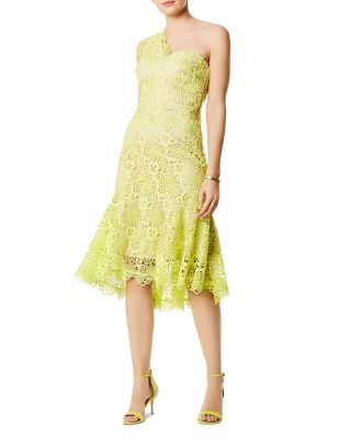 karen millen one shoulder lace dress