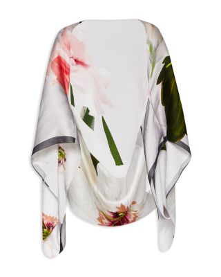 silk cape scarf