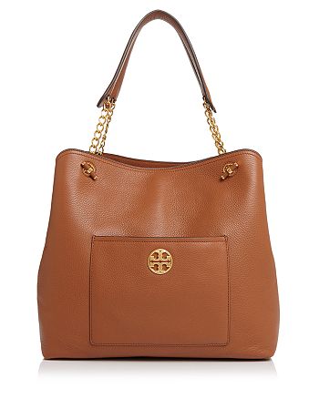 Descubrir 56+ imagen tory burch chelsea slouchy leather tote