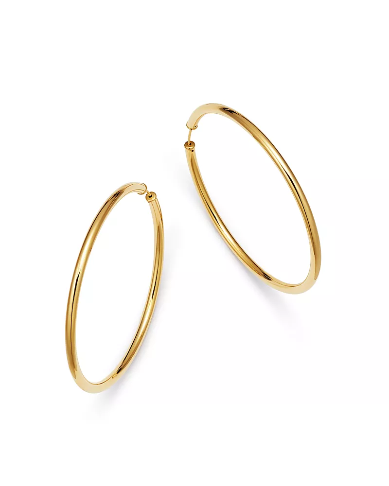 Moon & Meadow Endless Hoop Earrings in 14K Yellow Gold - Exclusive