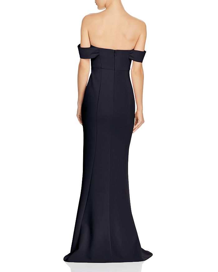 Likely Bartolli Off-The-Shoulder Mermaid Gown In Navy | ModeSens