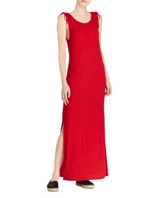 ralph lauren red maxi dress
