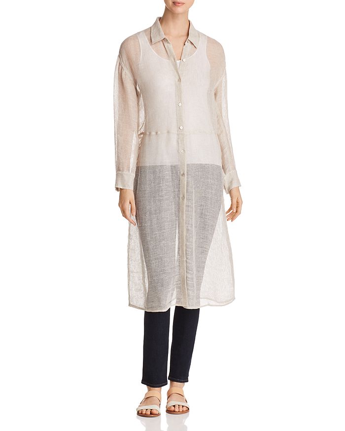 White sheer duster cardigan on sale
