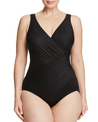 designer plus size swimwear