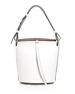 burberry small leather bucket bag