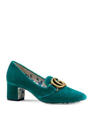 gucci velvet pumps