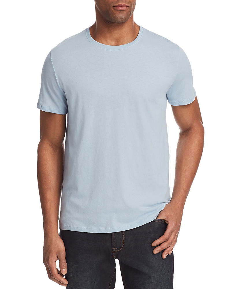 Atm Anthony Thomas Melillo Short-sleeve Regular Fit Stretch T-shirt In Light Blue