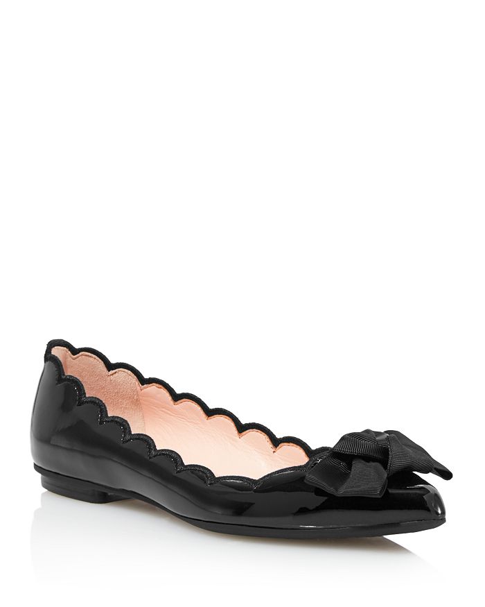 kate spade new york Women s Nannete Scalloped Patent Leather
