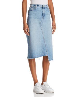 mother denim midi skirt