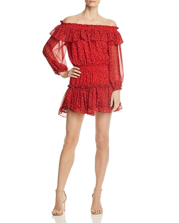 MISA Los Angeles Alima Off the Shoulder Dress Bloomingdale s