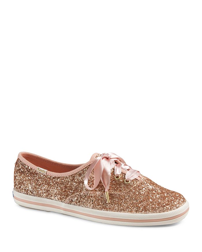 Keds x kate spade new york Women's Glitter Lace Up Sneakers | Bloomingdale's