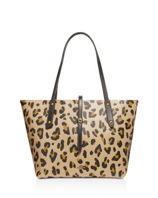 coach leopard market tote