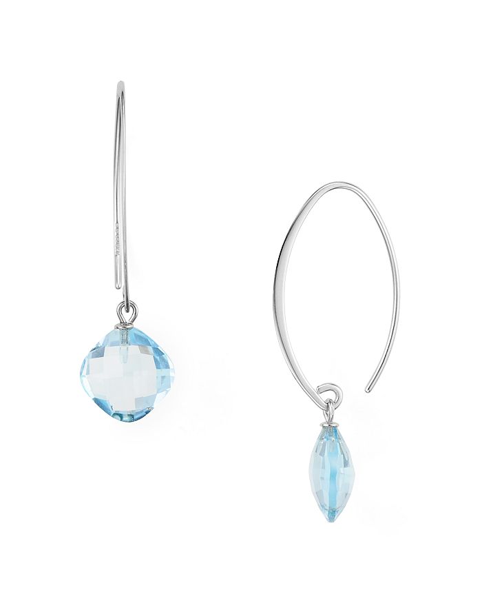Nancy B Cushion Threader Drop Earrings - 100% Exclusive In Blue/silver