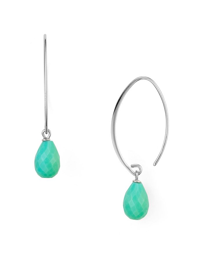 Nancy B Threader Turquoise Drop Earrings - 100% Exclusive In Turquoise/silver