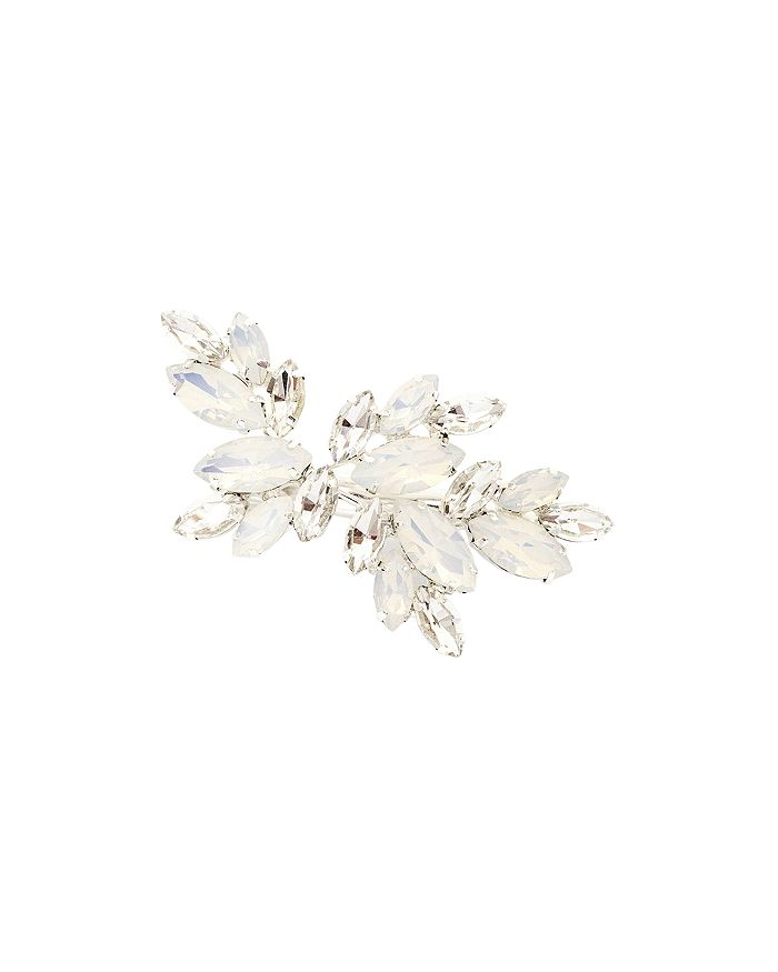 Brides And Hairpins Luna Crystal Hair Clip In Silver