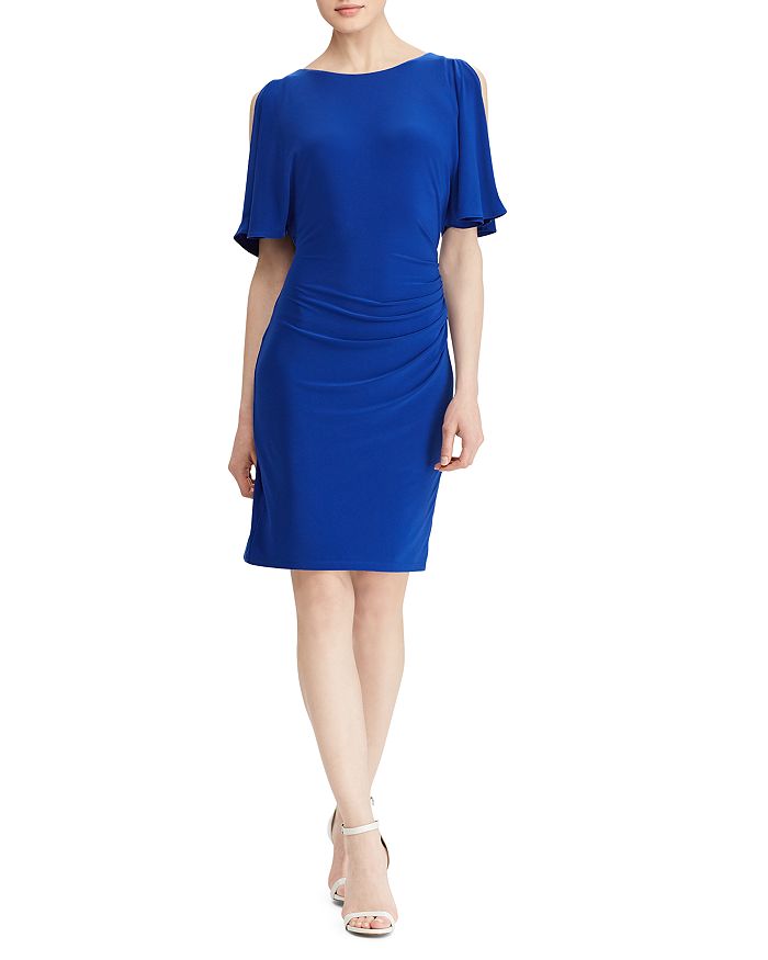 Ralph Lauren Cold-Shoulder Jersey Dress | Bloomingdale's