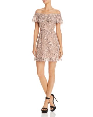 wayf off the shoulder dress