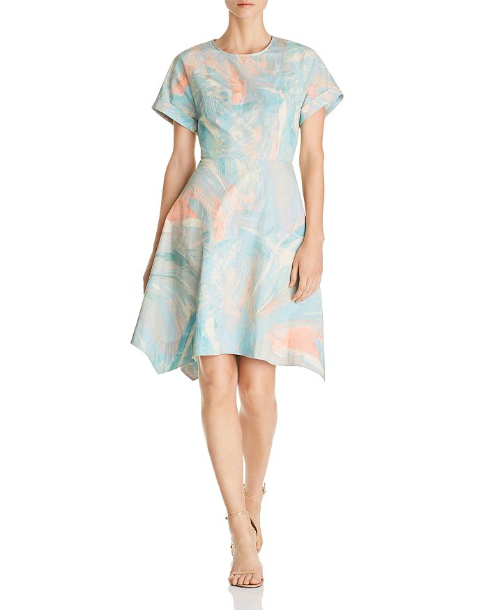 Donna karan fit sales and flare dress