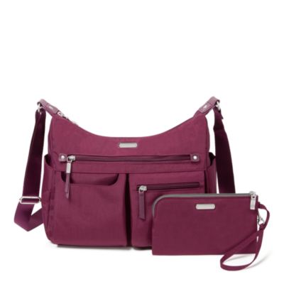 Baggallini New Classic 3-in-1 Convertible Backpack With RFID Phone Wristlet  Black Quilt Backpack Bags