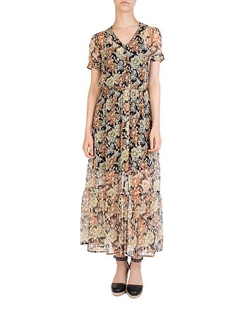 The Kooples Wanted Floral Print Maxi Dress | Bloomingdale's