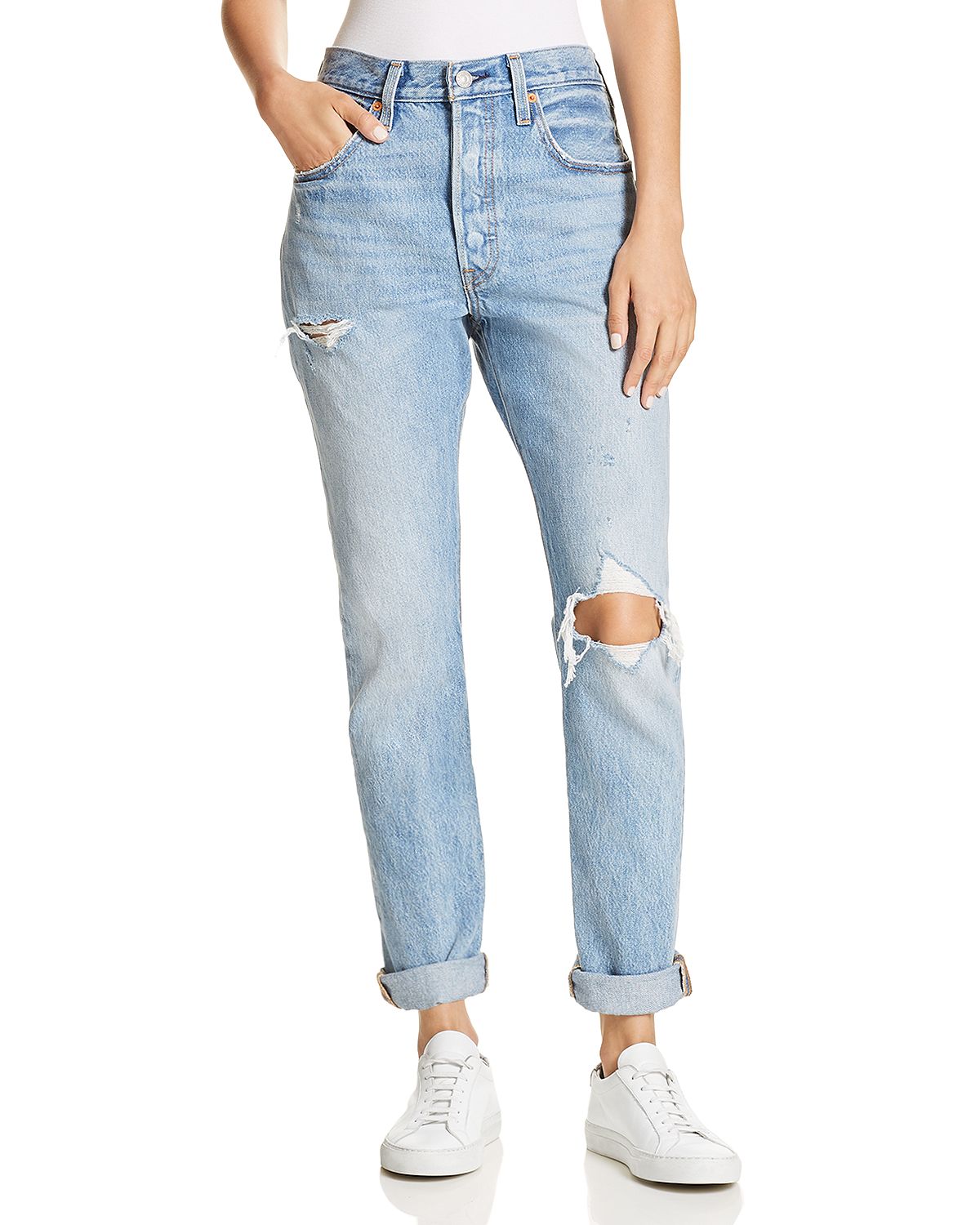 Photo 1 of 501 Destruct Slim Jeans in Can't Touch This  SIZE 24x28