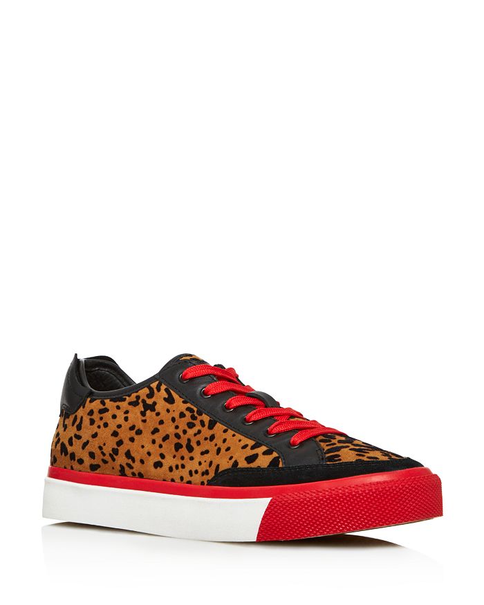 rag & bone Women's Army Leopard-Print Fabric & Leather Lace Up Sneakers ...