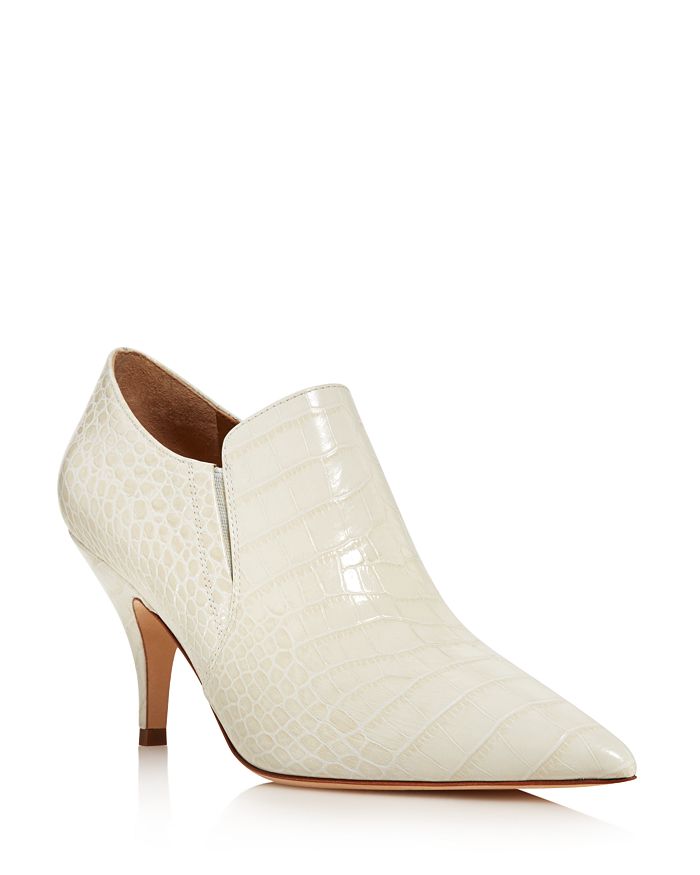 Tory Burch Georgina 80 Leather Ankle Boots In New Ivory