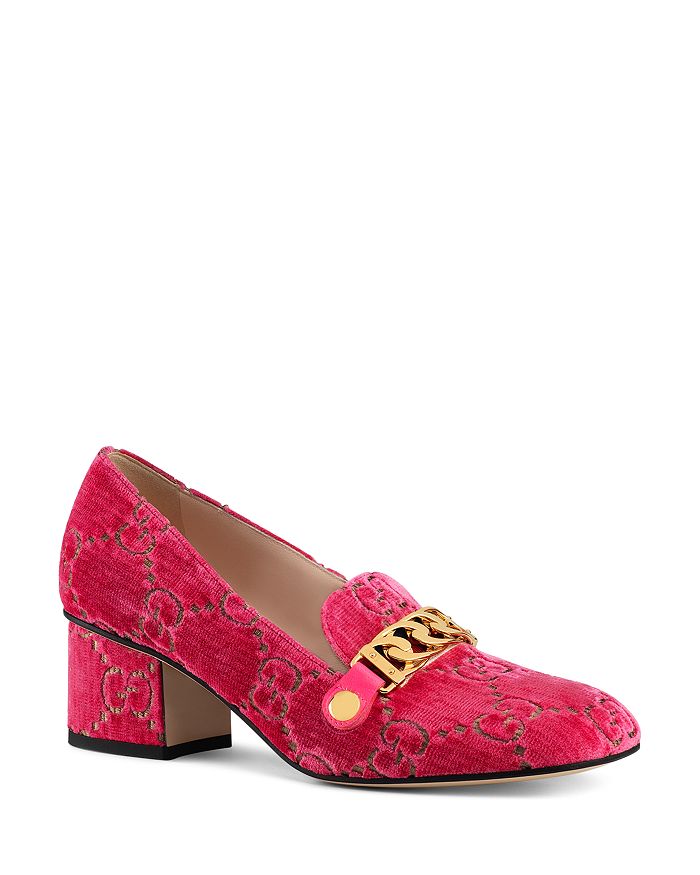 Gucci sylvie velvet pump clearance