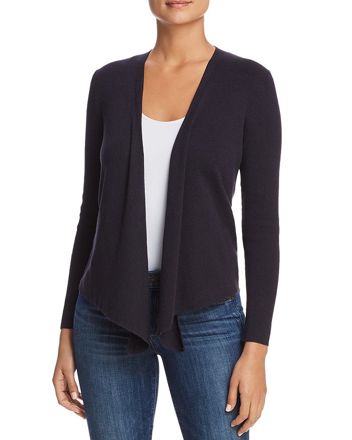 Nic + Zoe 4-way Convertible Three Quarter Sleeve Cardigan In Midnight