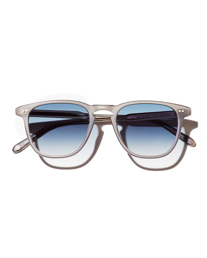 Garrett Leight Men's Brooks Mirrored Square Sunglasses, 47mm - 100% Exclusive In Matte Gray