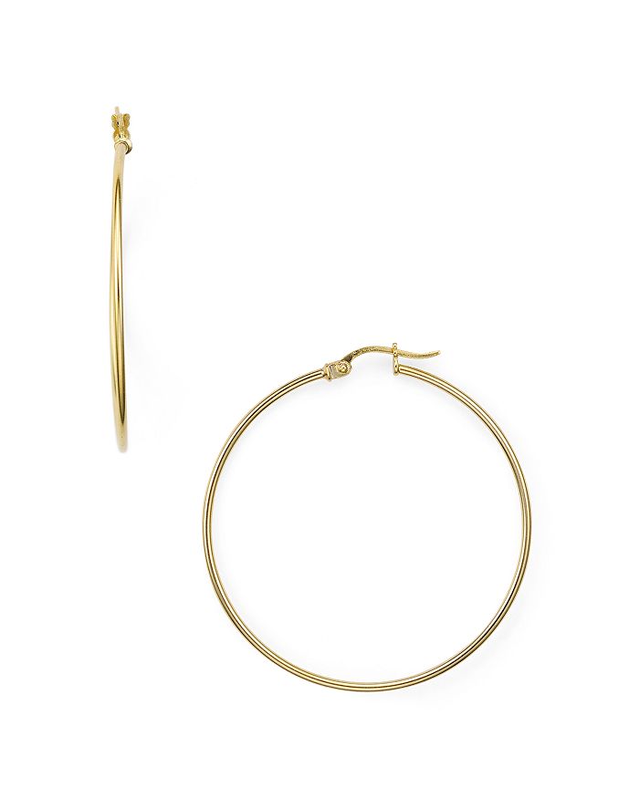 Aqua Medium Hoop Earrings In 18k Gold-plated Sterling Silver - 100% Exclusive