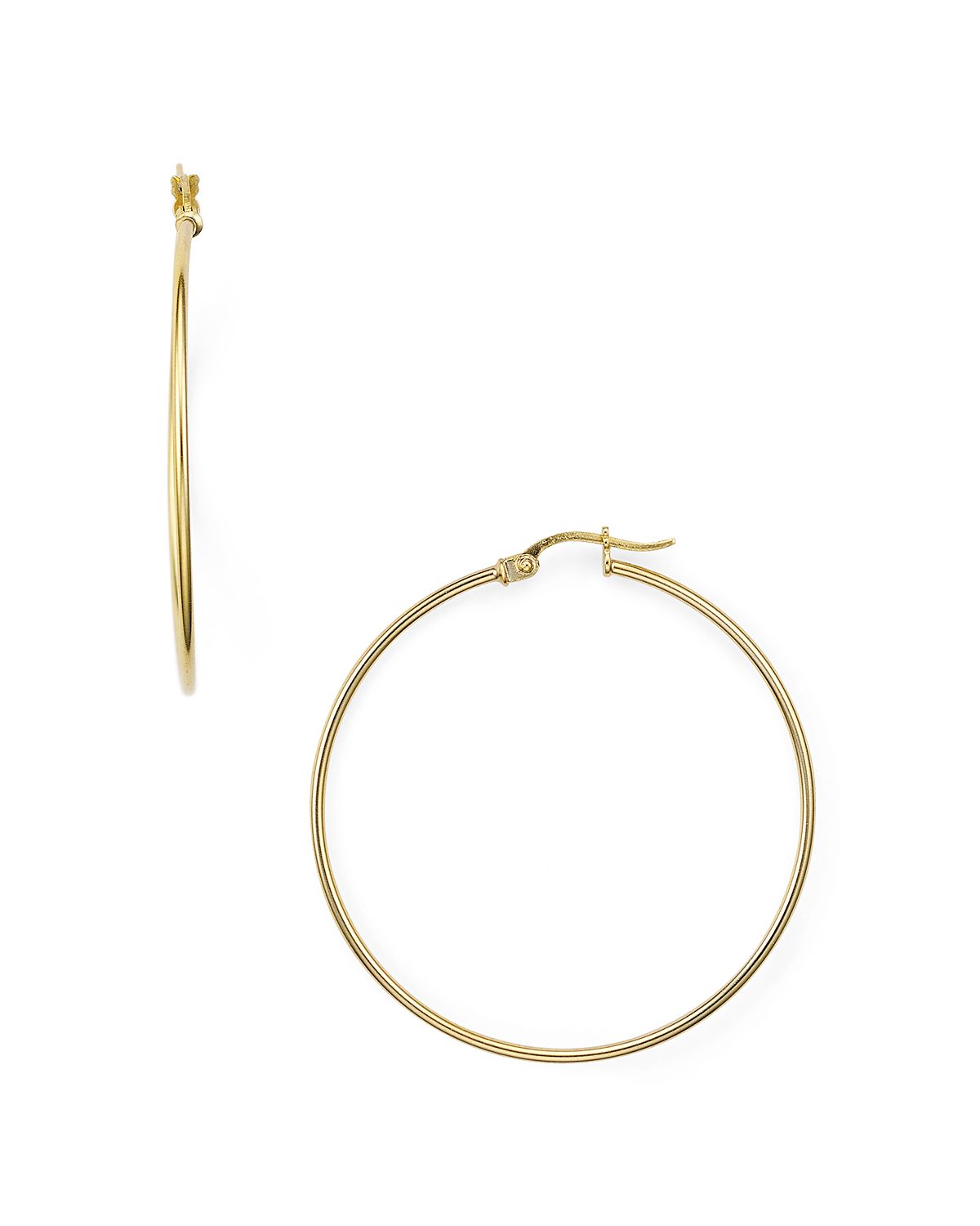 Aqua Medium Hoop Earrings