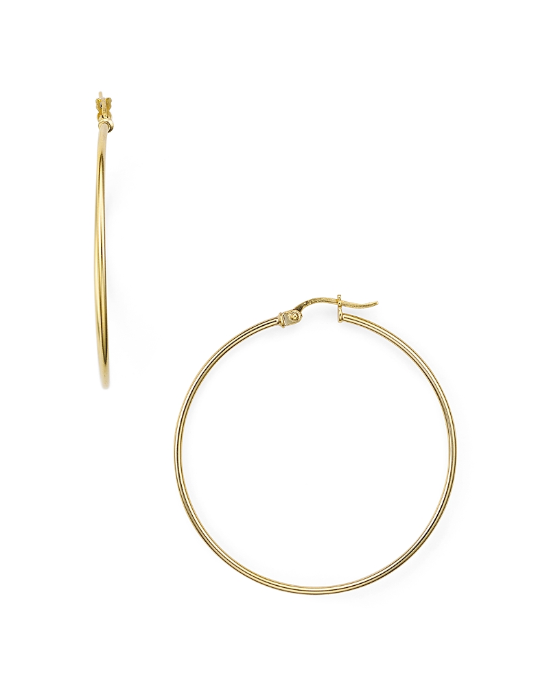 Aqua Medium Hoop Earrings in 18K Gold-Plated Sterling Silver - Exclusive