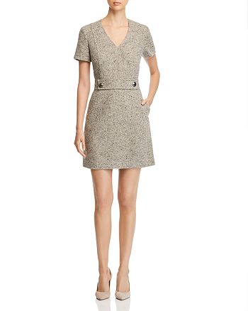 Tory Burch Priscilla Short-Sleeve Tweed Dress | Bloomingdale's
