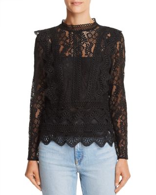 Lucy Paris Alexandra Lace Top Bloomingdale's