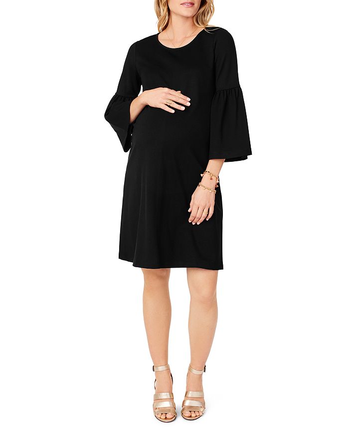 Ponte bell sleeve dress sale