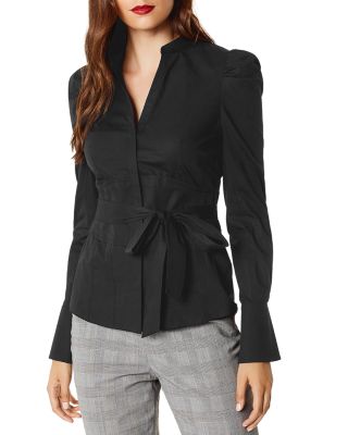 KAREN MILLEN - Paneled Puff-Sleeve Shirt