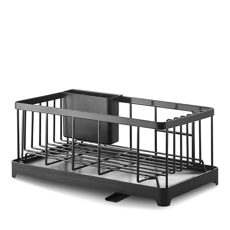 YAMAZAKI home 2876 Alloy Steel Wire Dish Drainer Rack, One Size, Black (B01C897RLA)