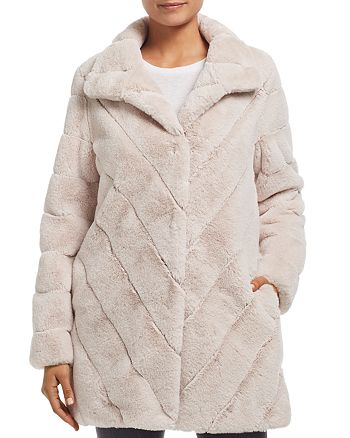Calvin Klein Faux Fur Teddy Coat | Bloomingdale's
