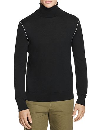 Helmut Lang Contrast-Seam Turtleneck Sweater | Bloomingdale's