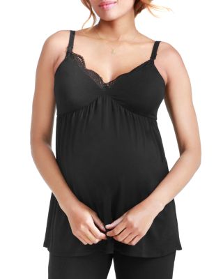 Ingrid & Isabel - Maternity Lace-Trimmed Nursing Cami