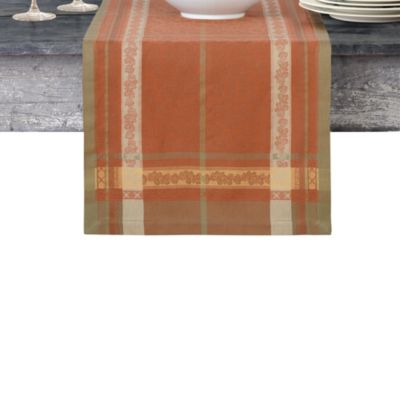 Promenade 16 in. W x 72 in. L Harvest Cotton Table Runner Promenade 16 in. W x 72 in. L Harvest Cotton Table Runner