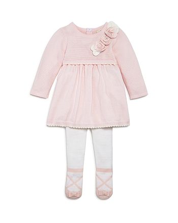 Miniclasix Girls' Rosette Detail Sweater Dress & Leggings Set - Baby ...