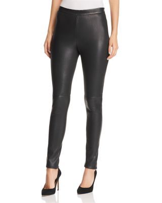 hugo boss leather leggings