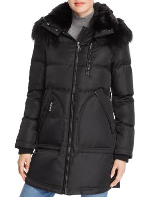 vince camuto faux fur hooded parka