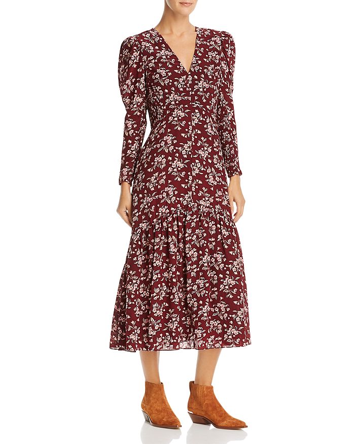 Rebecca taylor floral silk dress new arrivals