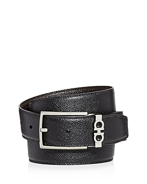 Salvatore Ferragamo Men's Gancini Keeper Reversible Leather Belt
