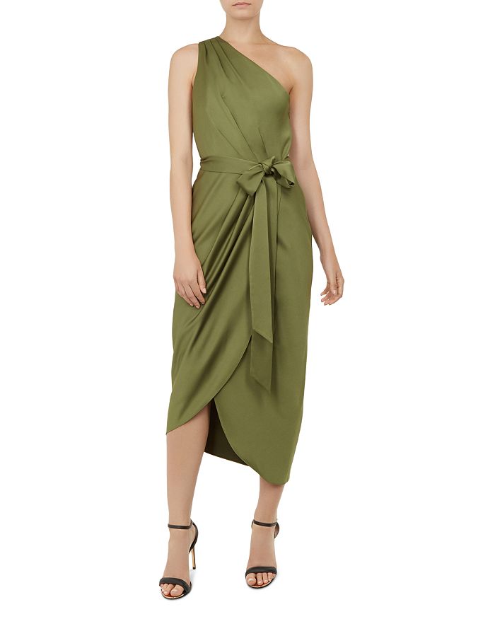 Ted Baker Gabie One-Shoulder Midi Dress | Bloomingdale's