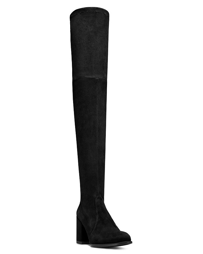 Stuart Weitzman Kirstie 60mm Suede Over-the-knee Boots In Black | ModeSens
