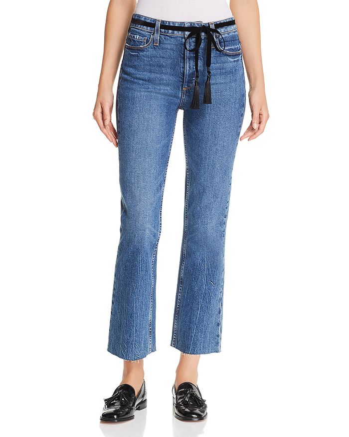PAIGE Vintage Colette Cropped Flare Jeans in Hutton Tassel | Bloomingdale's